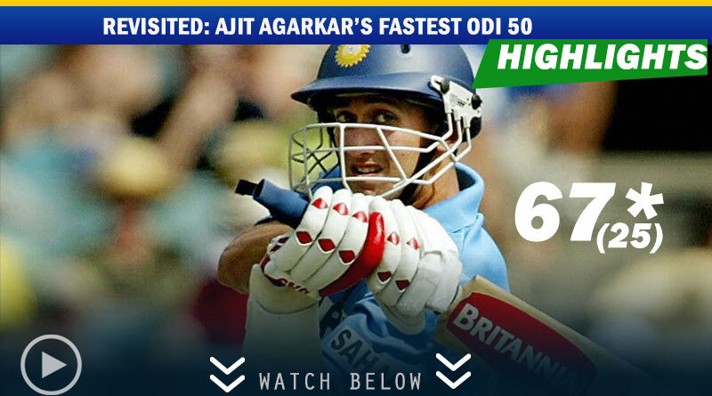 ajit agarkar fastest odi 50 for India