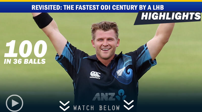 Corey Anderson's fastest ODI century