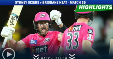 BBL Highlights - Dan Christian wins it for sixers