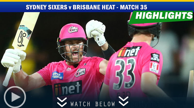 BBL Highlights - Dan Christian wins it for sixers