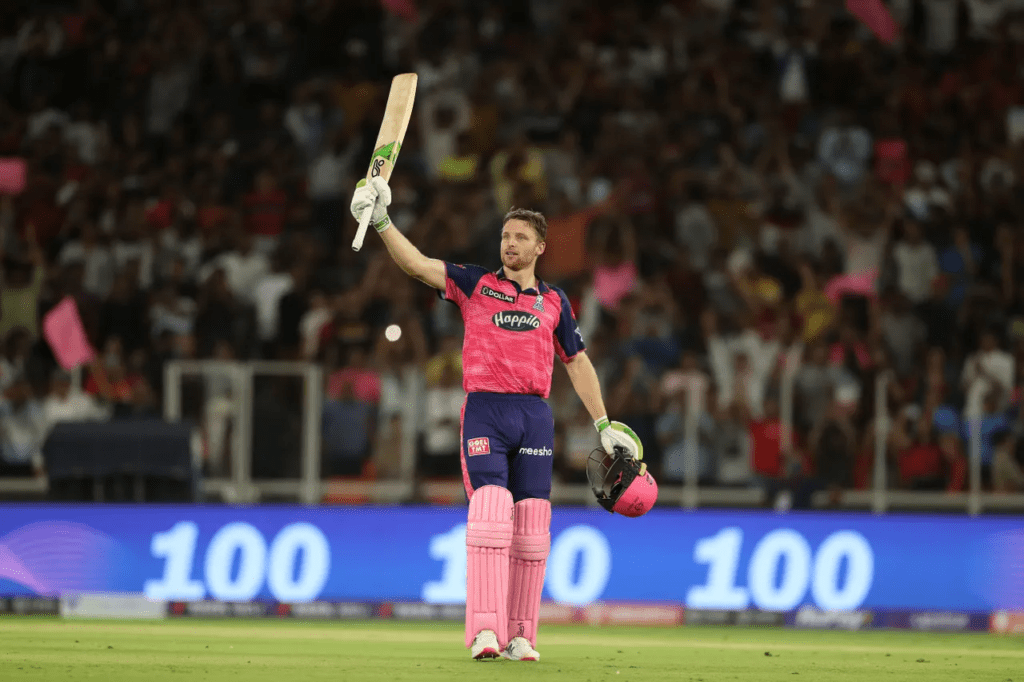 RR vs RCB - Jos Buttler's fifth IPL century - fourth this season alone (PC: BCCI)