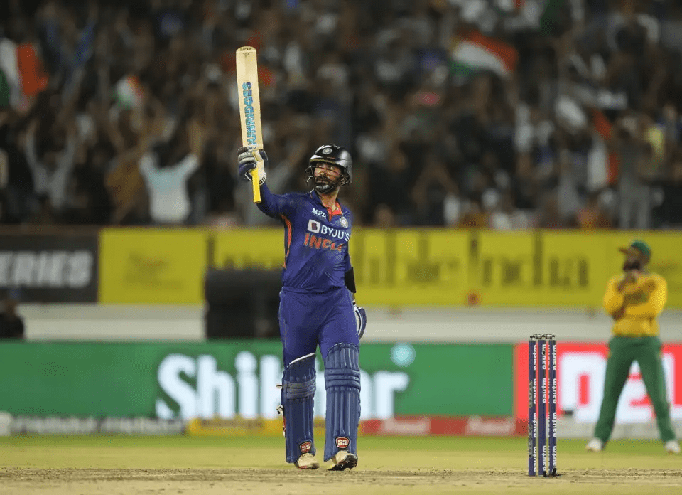 India vs South Africa - Dinesh Karthik recorded his first ever T20I fifty (PC: BCCI)